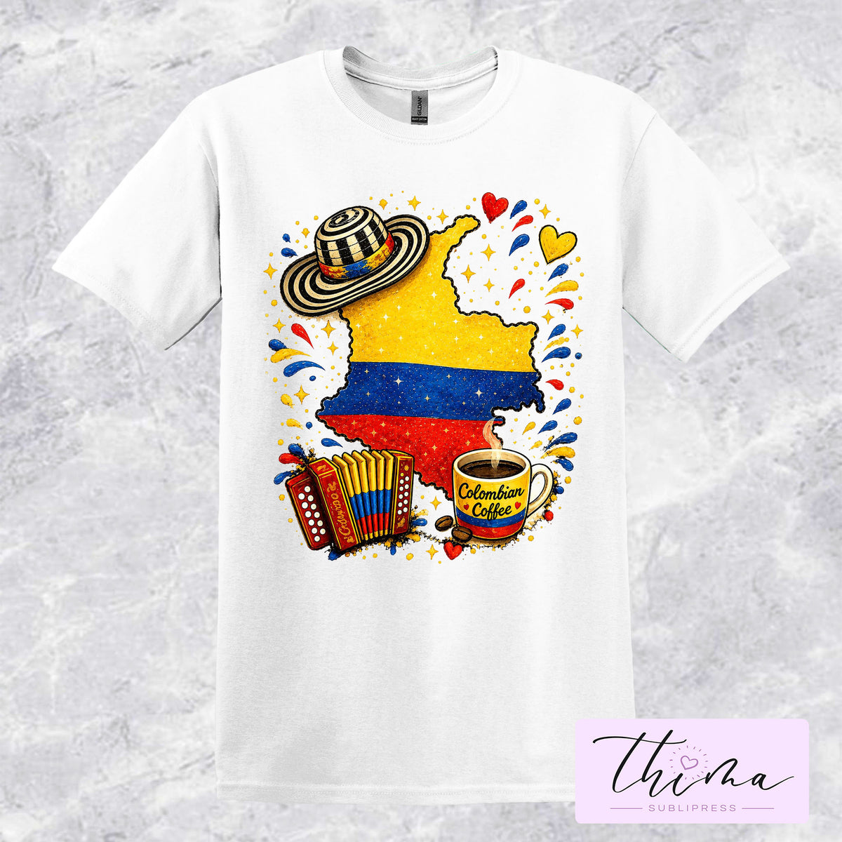 Colombia Mapa T-shirt