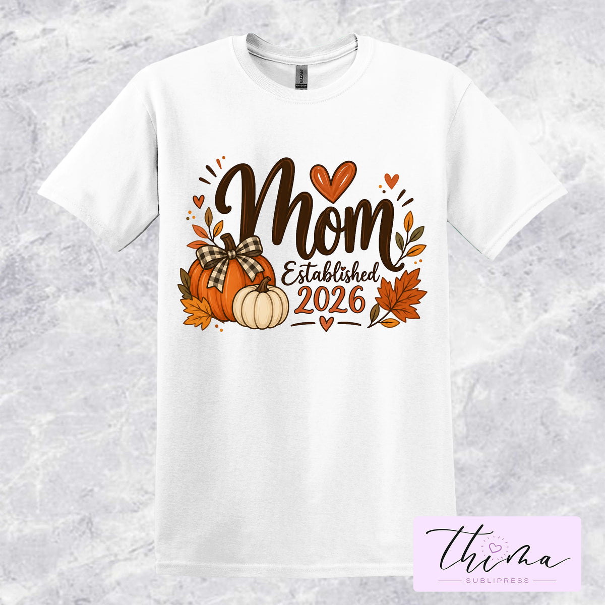 Fall-Mom Established 2026 T-shirt
