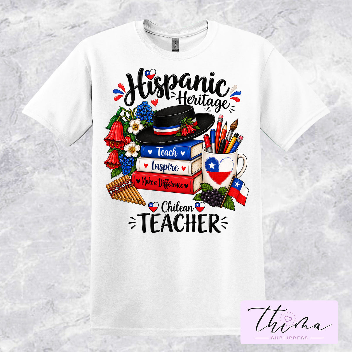 Hispanic Heritage Chilean Teacher T-shirt