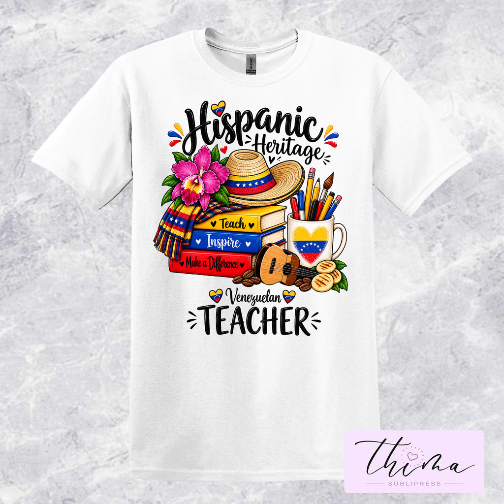 Hispanic Heritage Venezuelan Teacher T-shirt
