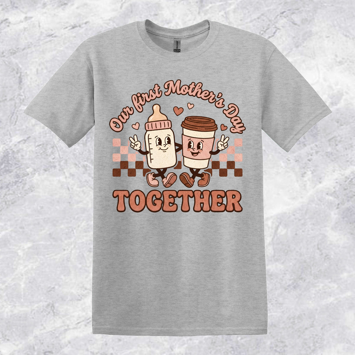 Our First Mother's Day Milk & Coffee T-shirt