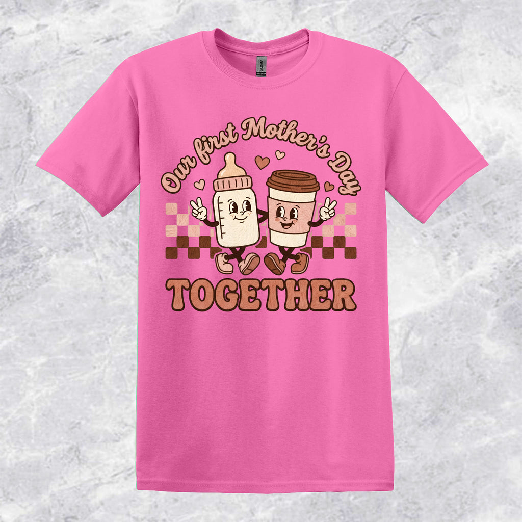 Our First Mother's Day Milk & Coffee T-shirt
