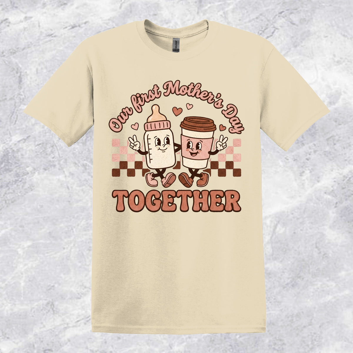 Our First Mother's Day Milk & Coffee T-shirt