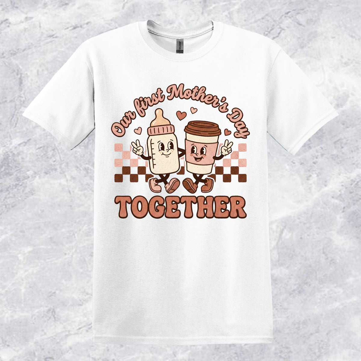 Our First Mother's Day Milk & Coffee T-shirt