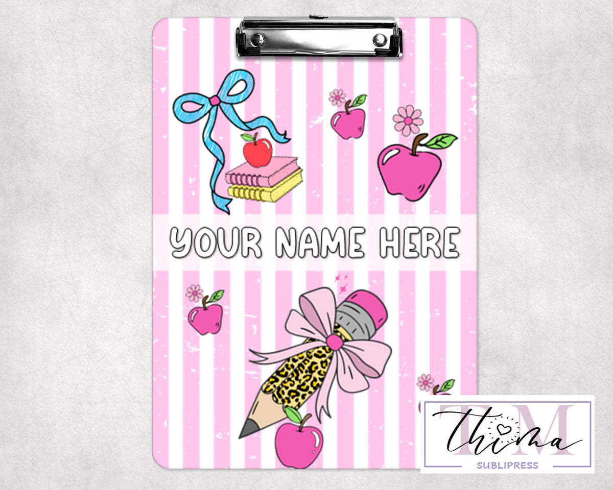 Pencil & Apples Clipboard